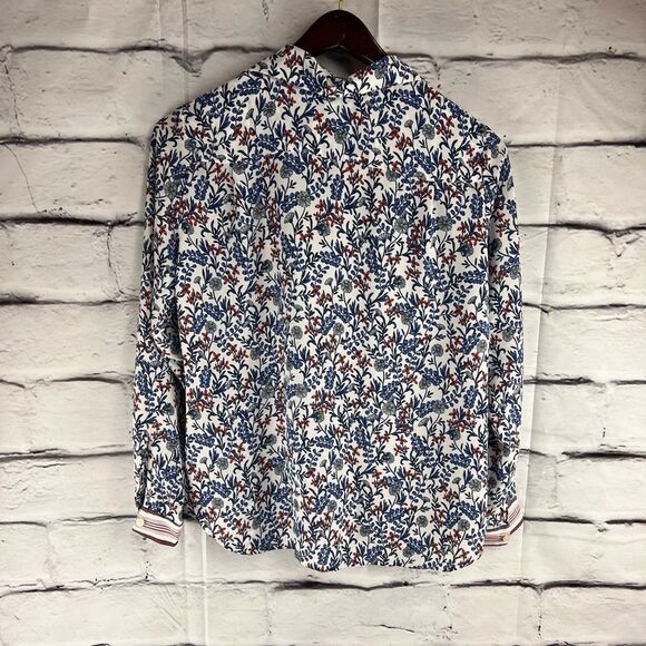 Loft floral field utility button down shirt - Picture 2 of 8